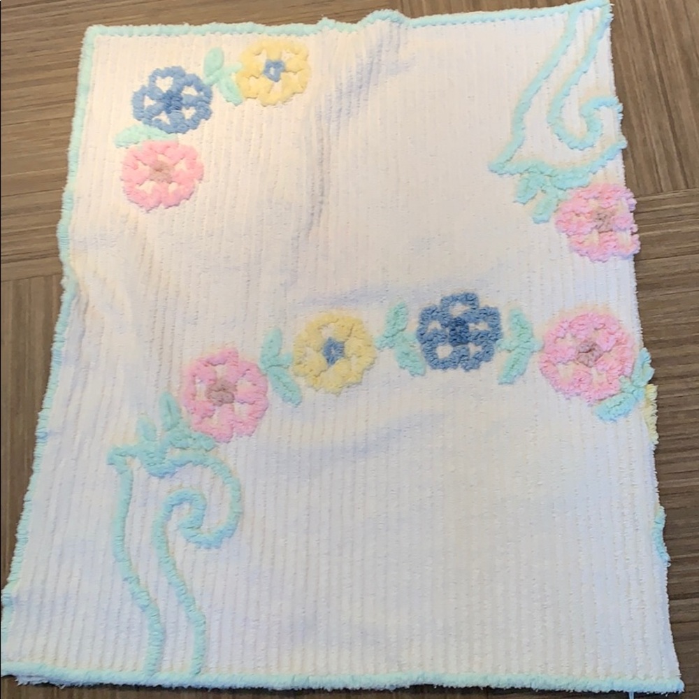 Chenille baby blanket